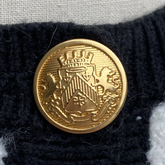 Marled Check Chenille Grannycore Button Cardigan Old Money Coastal Grandma-L - Picture 3 of 12